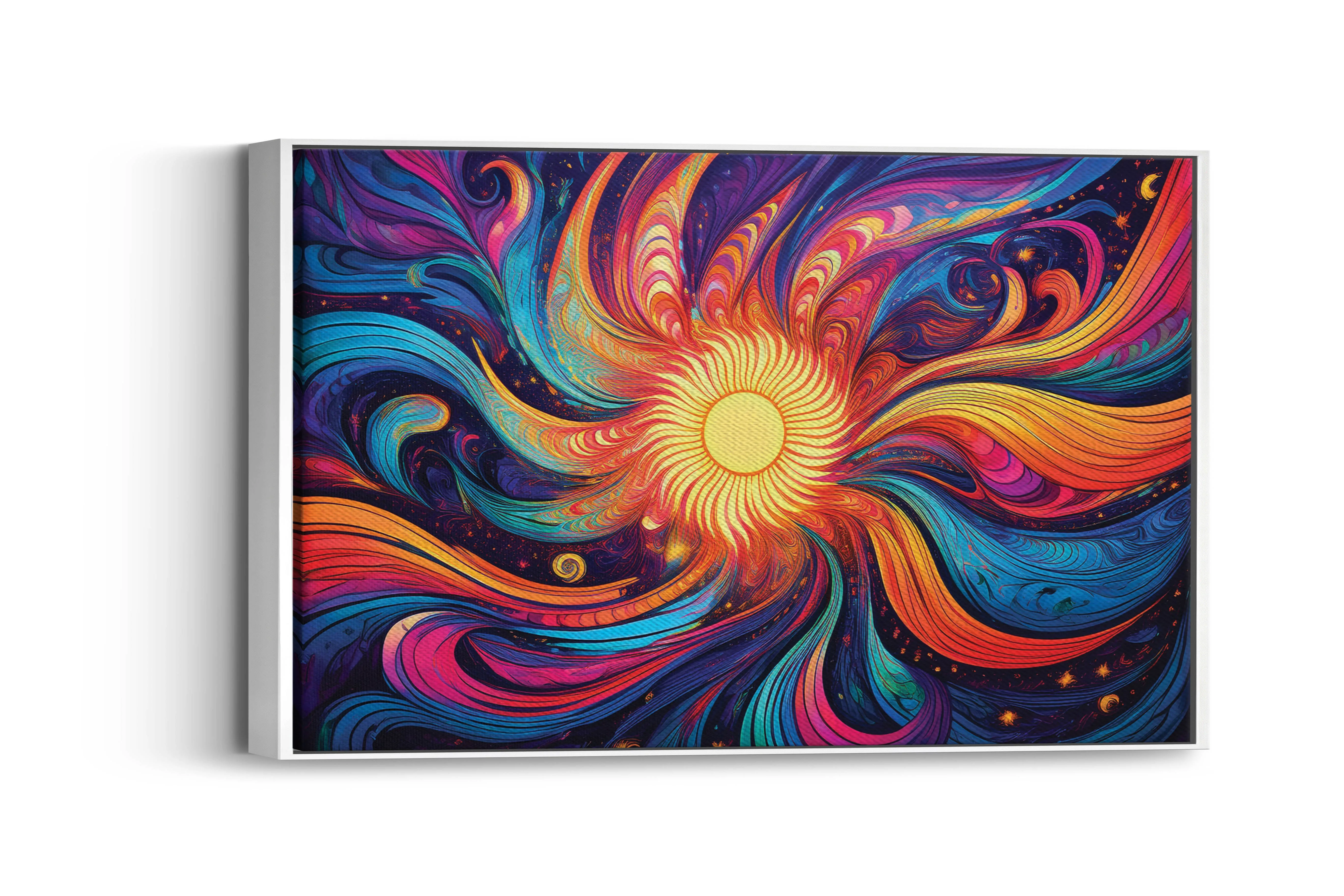 Flower Flash – A Trip in Time: Groovy Art - Psychedelic Wall Hanging