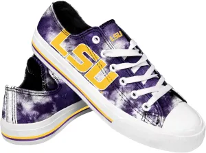 FOCO Women's NCAA College Team Logo Fashion Low Top Canvas Sneakers Shoes