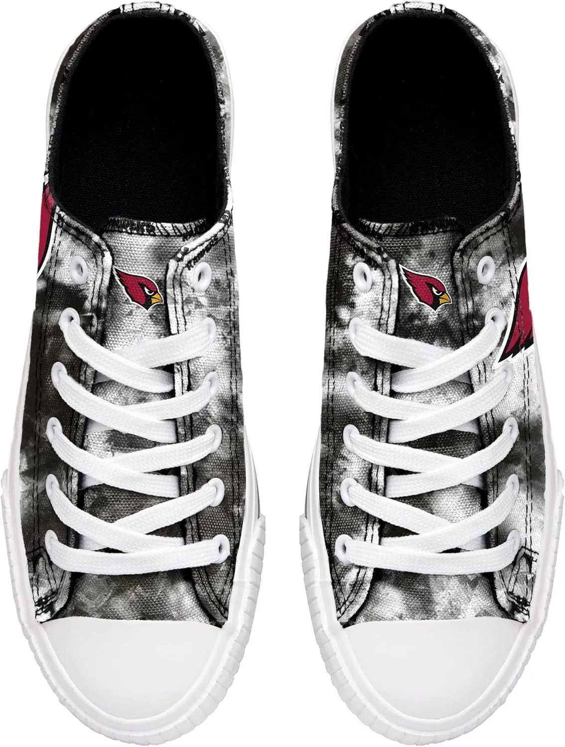 FOCO Women's NFL Team Logo Ladies Fashion Glitter Low Top Canvas Sneakers Shoes Dallas Cowboys Shoes-10/XXL
