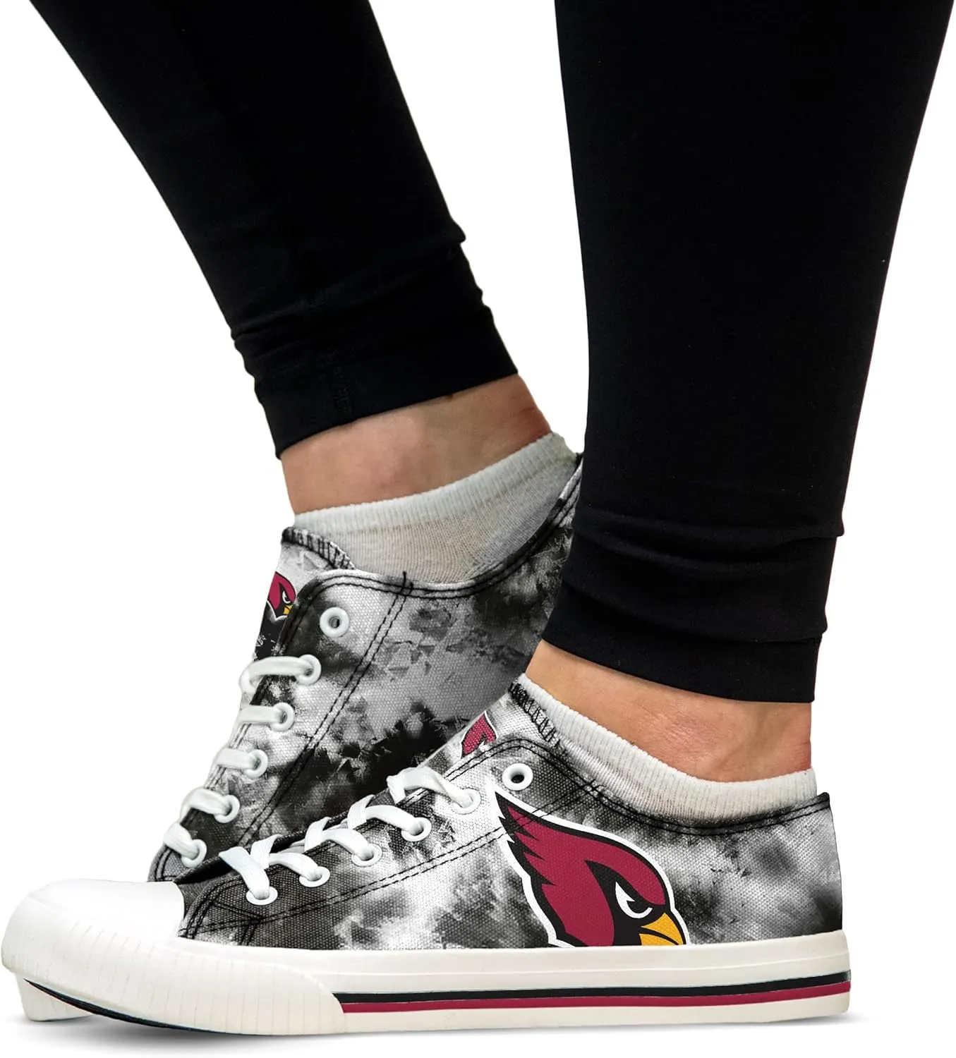 FOCO Women's NFL Team Logo Ladies Fashion Glitter Low Top Canvas Sneakers Shoes Dallas Cowboys Shoes-10/XXL