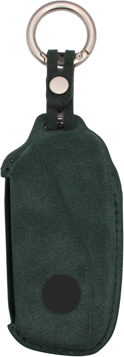 For 2024 BMW Key Fob Cover Alcantara Carbon Fiber M-Inspired Fits: New 5/7 Series 740i 760i X1 X5 X6 X7 XM IX I5 I7