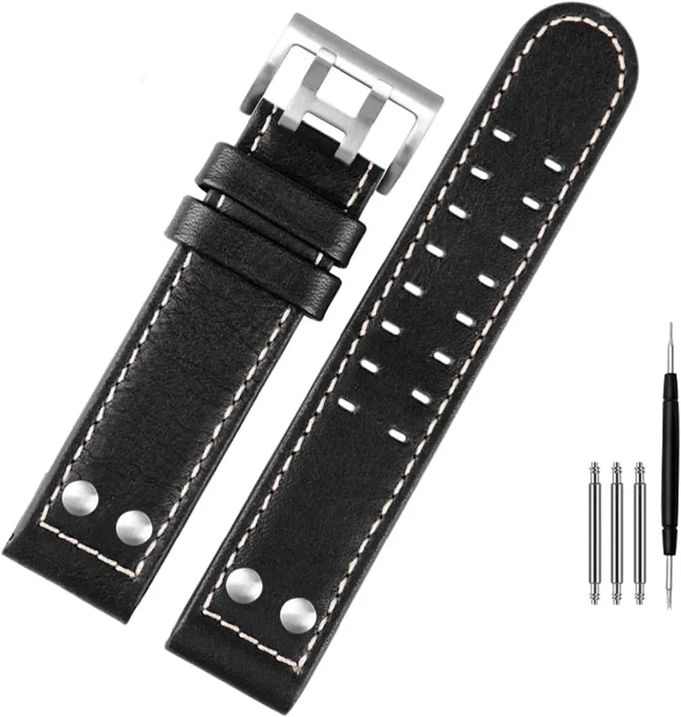 For Hamilton Khaki aviation Watch H77616533 H70615733 Watch Strap Genuine Leather jazz field Men WatchBand 20 22 Military Style