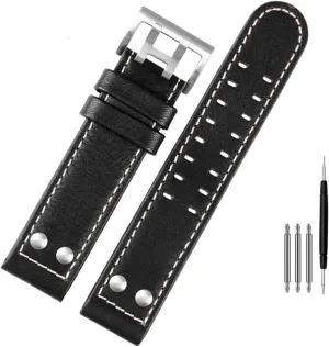 For Hamilton Khaki aviation Watch H77616533 H70615733 Watch Strap Genuine Leather jazz field Men WatchBand 20 22 Military Style