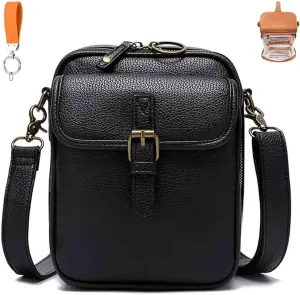 Forcipower Crossbody Leather Bag, Collaboraten1 Crossbody Bags for Women, Collaborate Purse Fashion Multiple Pockets