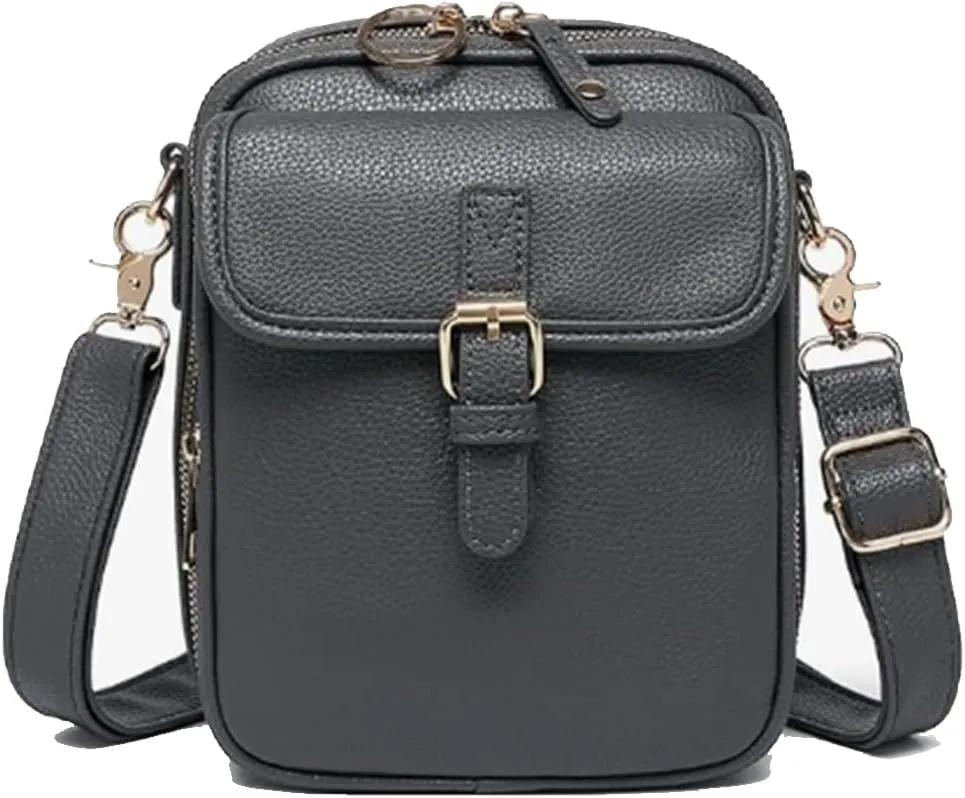 Forcipower Crossbody Leather Bag,Anti-theft Forcipower07 Purse with RFID,Large Capacity Cross Body Bags for Women