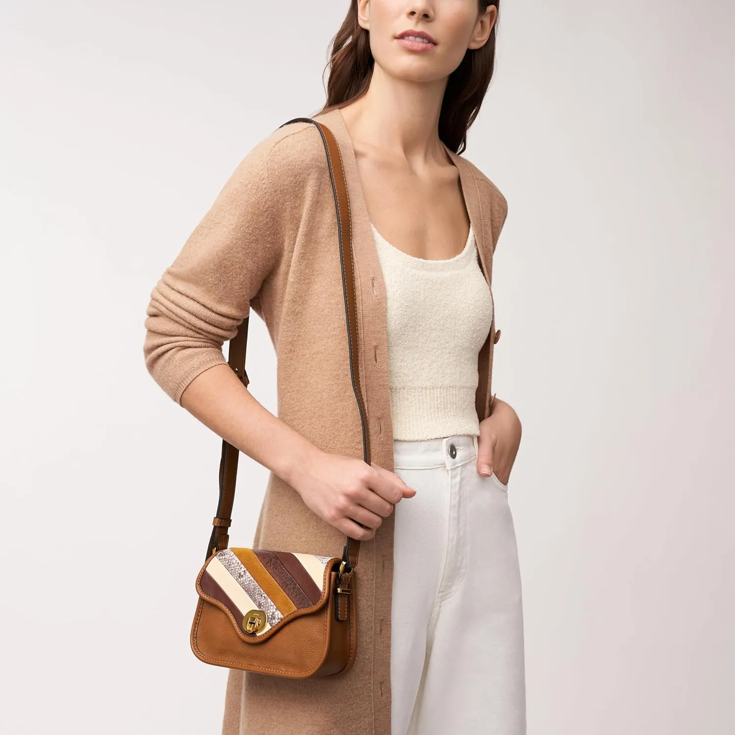 Fossil Heritage Mini Flap Crossbody