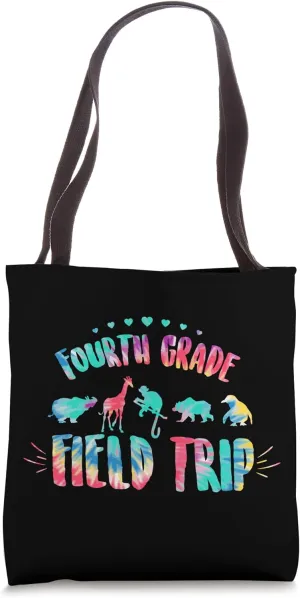 Fourth Grade Students School Zoo Tie Dye Field Trip Matching Tote Bag