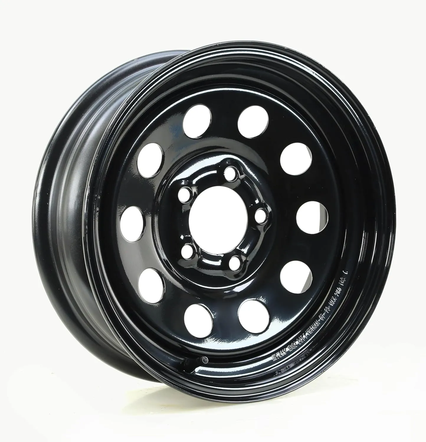 Free Country Trailer Tire Wheel Assembly ST205/75R15 8-Ply D 107M 5 Lug on 4.5" PCD Black Mod Wheel, SET 2