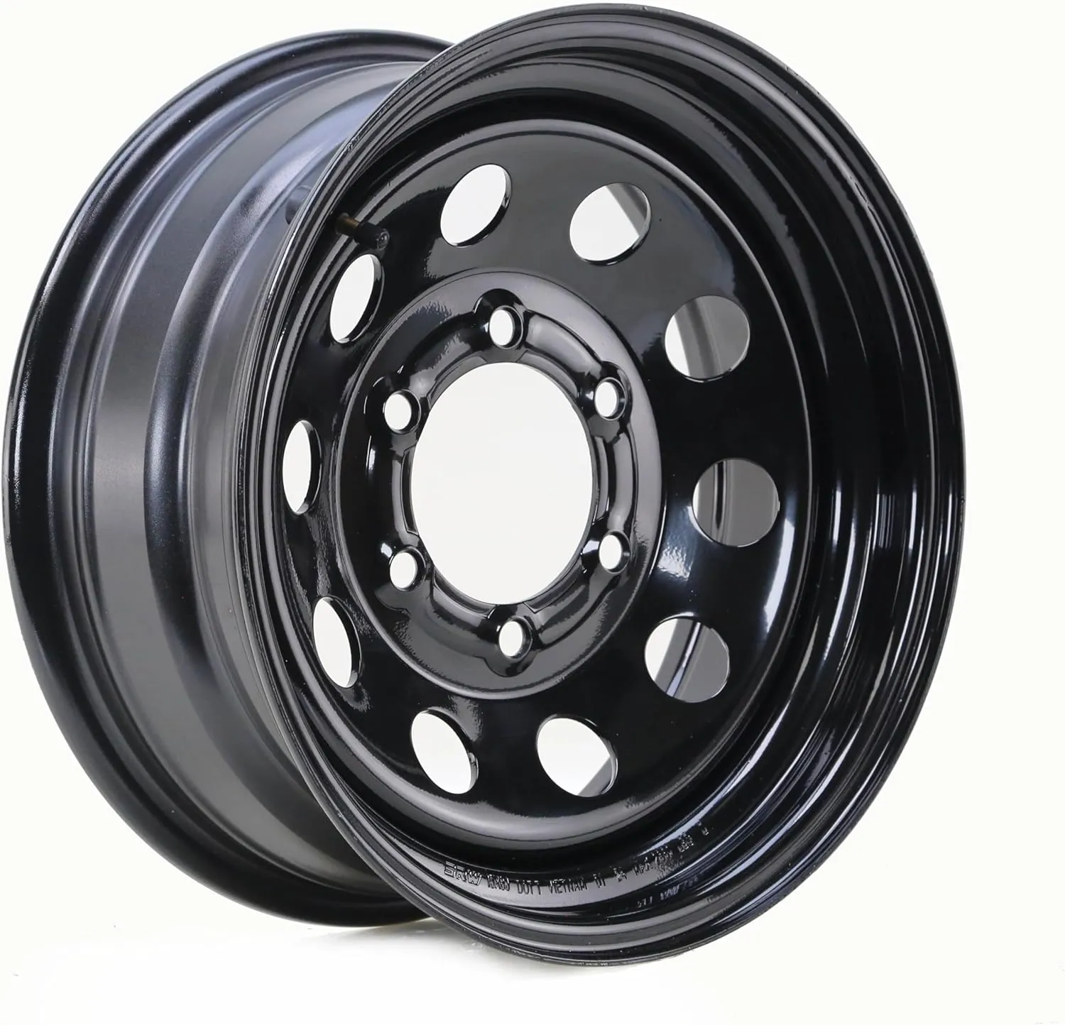 Free Country Trailer Tire Wheel Assembly ST225/75R15 10-Ply E 117M 6 Lug on 5.5" PCD Black Mod Rim