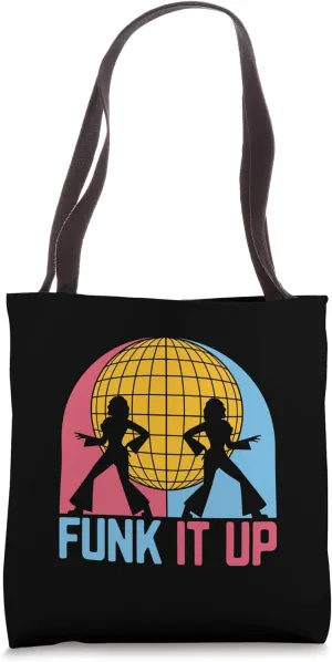 Funk It Up Vintage 70’s Dancing Retro Dance Music Tote Bag
