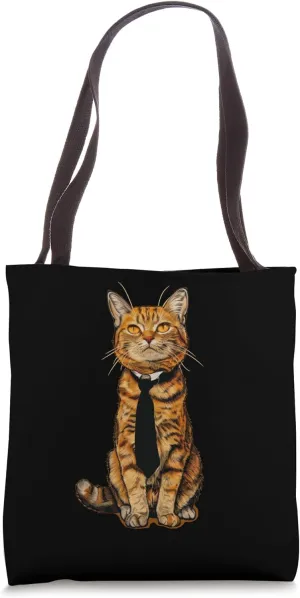 Funny bureau Cat Boss Outfit Tote Bag