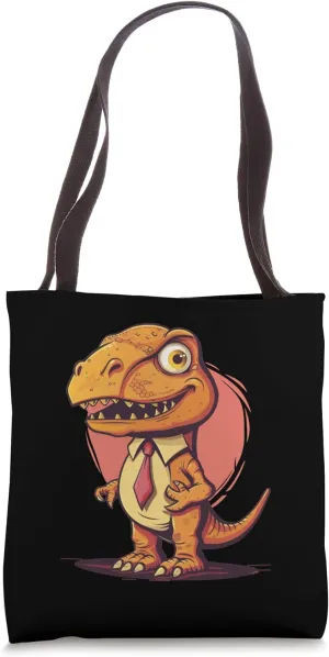 Funny bureau Dinosaur Costume for Dinosaur Tie Lovers Tote Bag