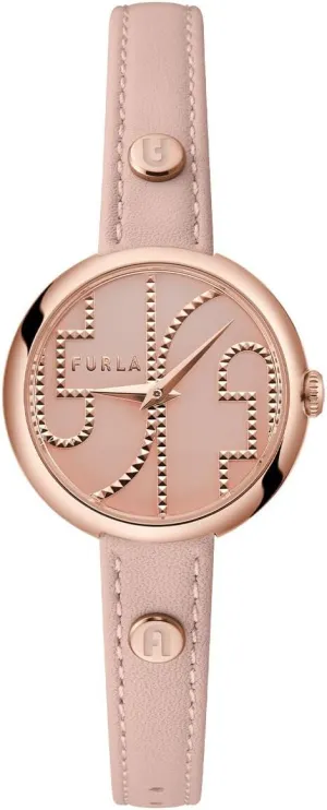 FURLA Cosy Nude Genuine Leather Strap Watch (Model: WW00005012L3)