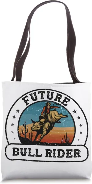 Future Bull Rider Mechanical Bull Riding Boys Kids Toddlers Tote Bag