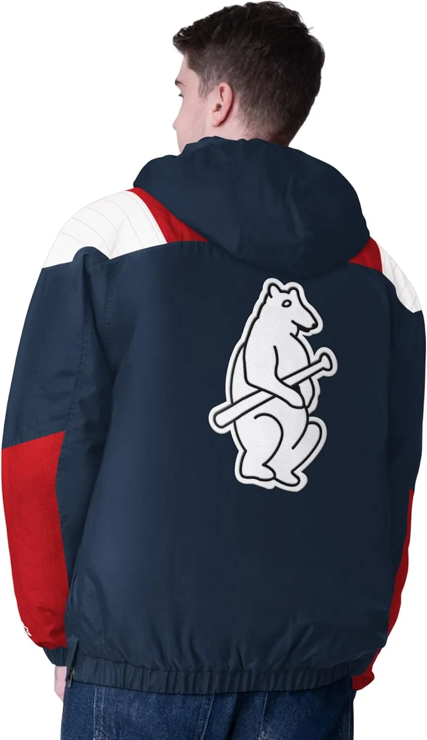 G-III Sports MLB Men's StarterFit Charger Half Zip Nylon Crinkle Jacket