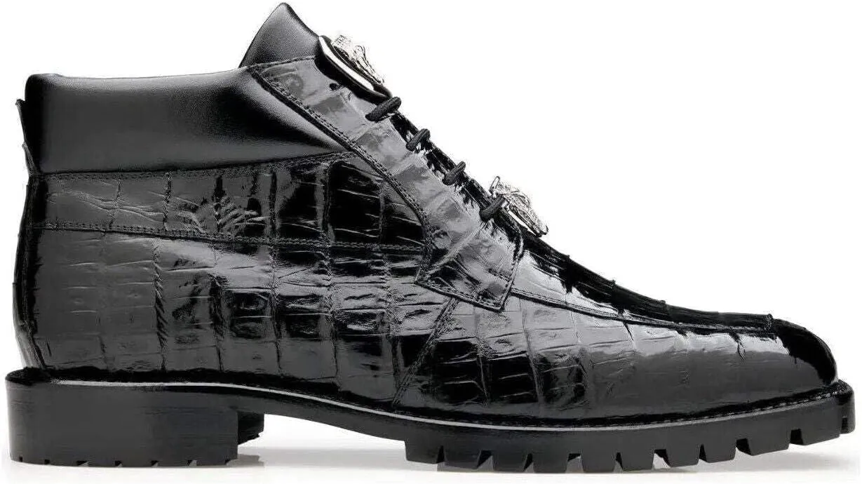 Gallardo Genuine Caiman Crocofile and Italian Leather Boots
