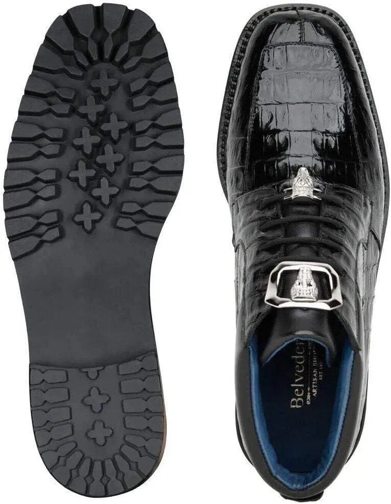 Gallardo Genuine Caiman Crocofile and Italian Leather Boots