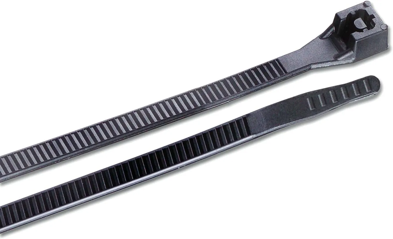Gardner Bender 46-308UVBMN Gardner Doublelock Cable Tie, 1000 Pack, UV Black, 1000 Count