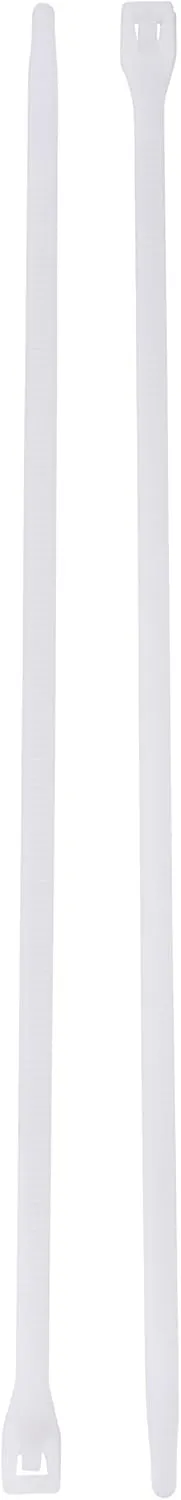 Gardner Bender 46-315M DoubleLock Cable Tie, 14 inch, 75 lb, Electrical Wire and Cord Management, Nylon Zip Tie, 1000 Pk, Natural White