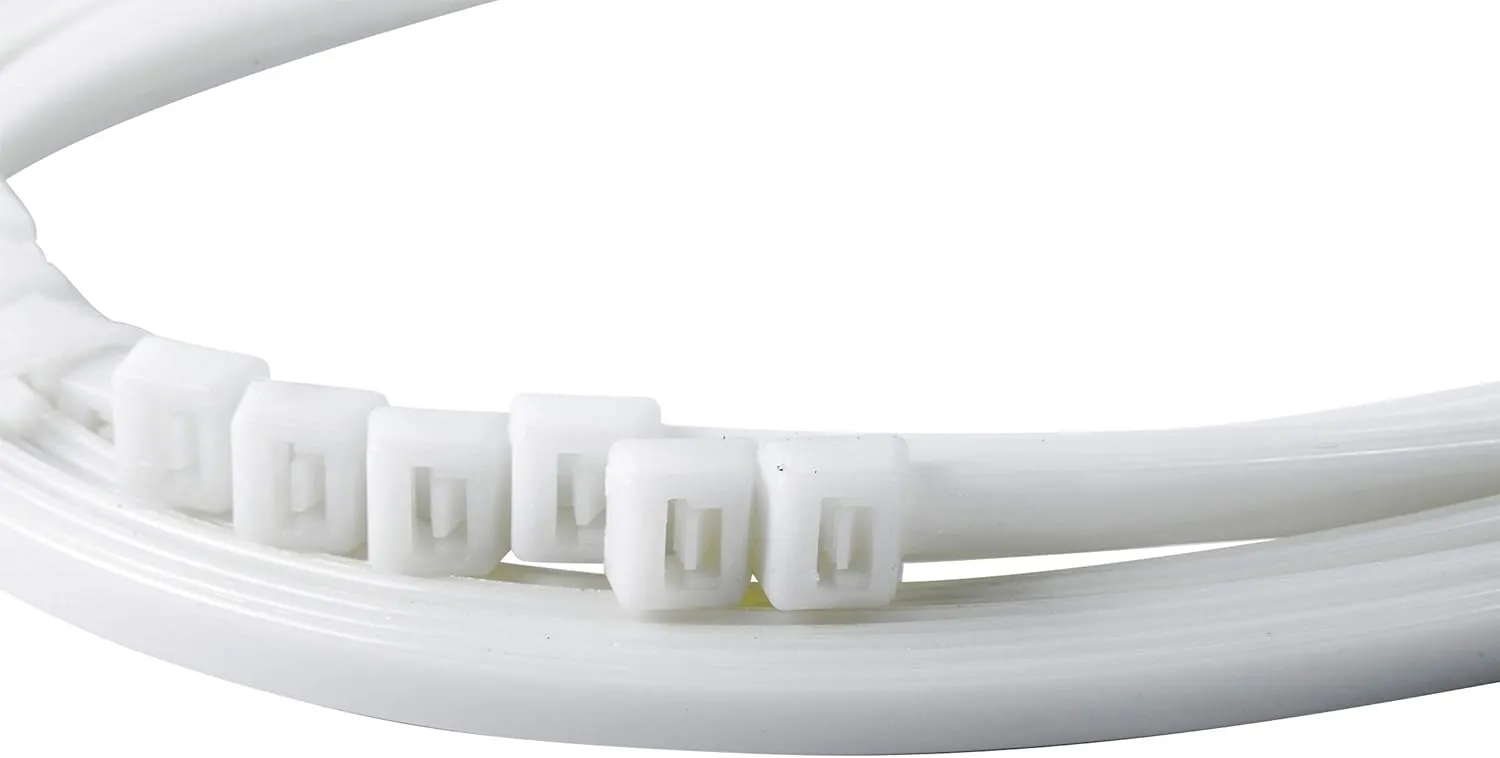 Gardner Bender 46-315M DoubleLock Cable Tie, 14 inch, 75 lb, Electrical Wire and Cord Management, Nylon Zip Tie, 1000 Pk, Natural White