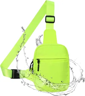 GEEAD Small Sling Bag for Women and Men Mini Crossbody Phone Chest Bag Waterproof Nylon Shoulder Bag Gym Travel