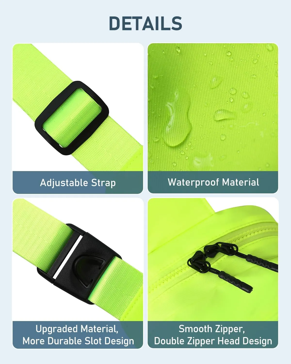 GEEAD Small Sling Bag for Women and Men Mini Crossbody Phone Chest Bag Waterproof Nylon Shoulder Bag Gym Travel
