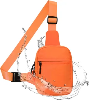 GEEAD Small Sling Bag for Women and Men Mini Crossbody Phone Chest Bag Waterproof Nylon Shoulder Bag Gym Travel