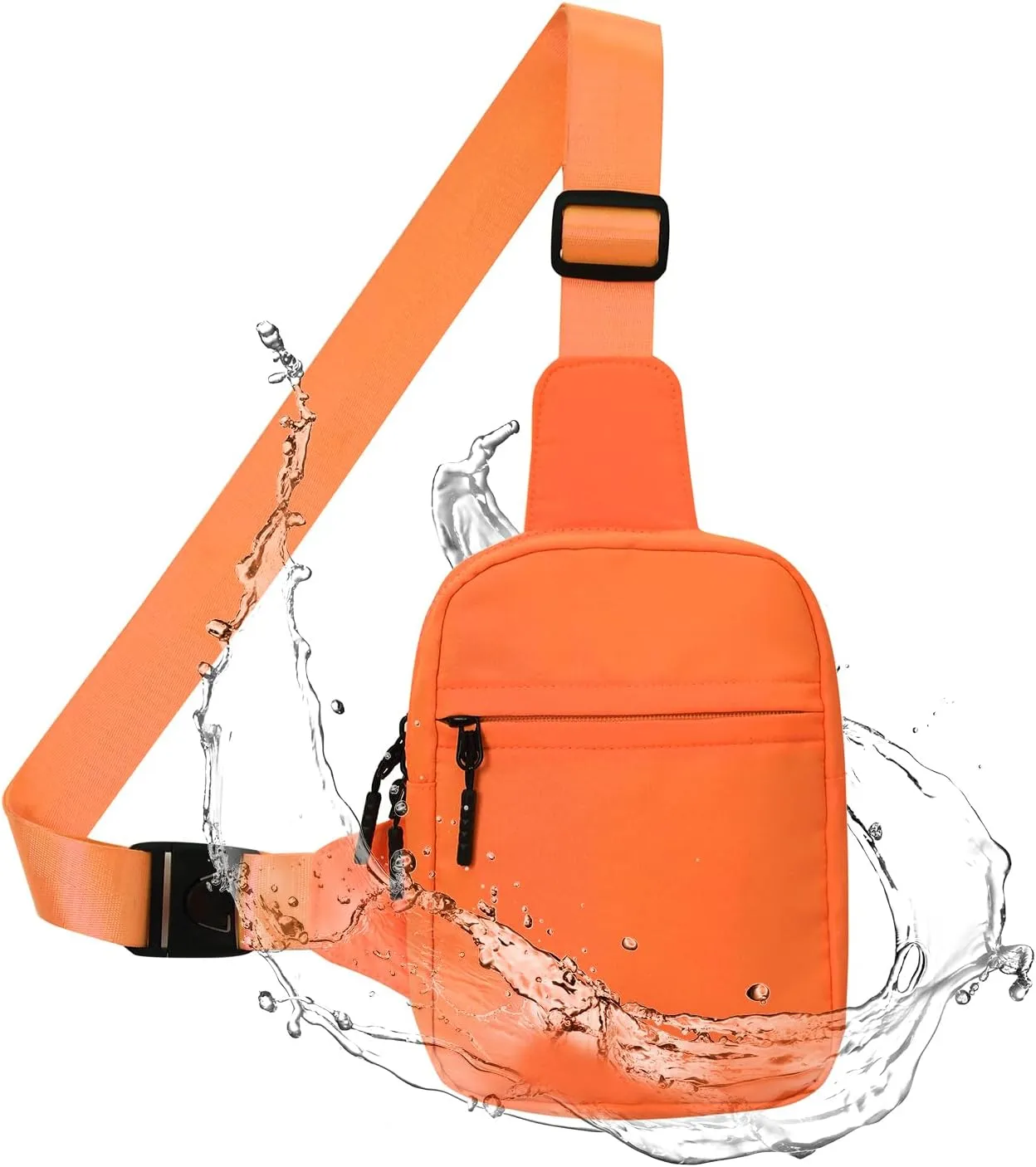 GEEAD Small Sling Bag for Women and Men Mini Crossbody Phone Chest Bag Waterproof Nylon Shoulder Bag Gym Travel