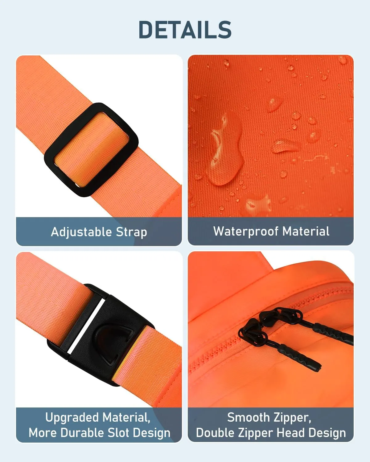 GEEAD Small Sling Bag for Women and Men Mini Crossbody Phone Chest Bag Waterproof Nylon Shoulder Bag Gym Travel