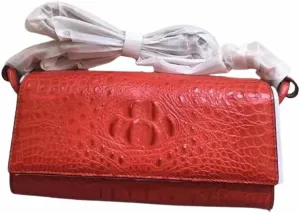 Genuine Crocodile Skin Lady Small Flap Purse Authentic Alligator Leather Women's Sling Shoulder Bag Female Cross Body Bag