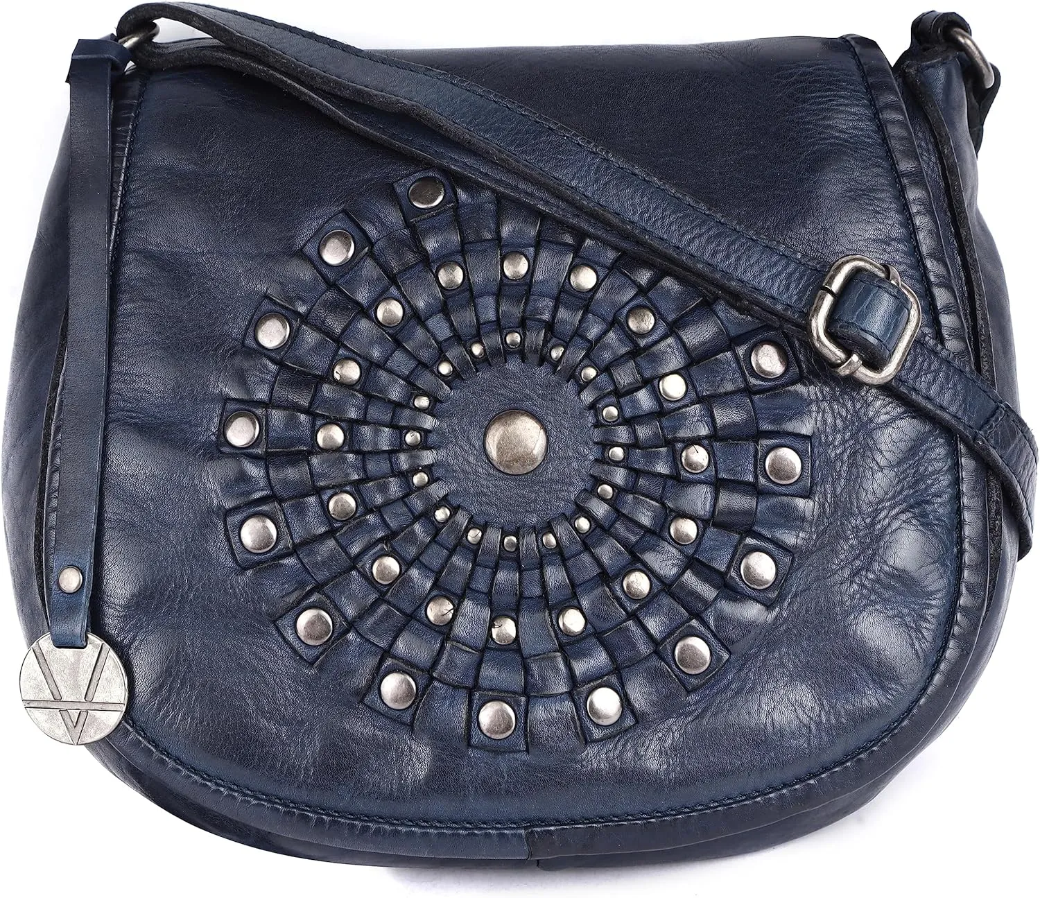 Genuine Leather Crossbody Sling Bag for Women, Purse for Women Trendy Casual Office Bag with Adjustable Strap