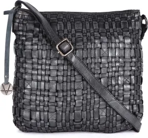 Genuine Leather Crossbody Sling Bag for Women, Purse for Women Trendy Casual Office Bag with Adjustable Strap