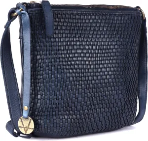 Genuine Leather Crossbody Sling Bag for Women - Trendy Casual Office Bag with Adjustable Strap