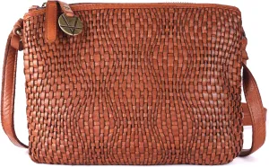 Genuine Leather Crossbody Sling Bag for Women - Trendy Casual Office Bag with Adjustable Strap