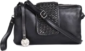 Genuine Leather Crossbody Sling Bag for Women - Trendy Casual Office Bag with Adjustable Strap