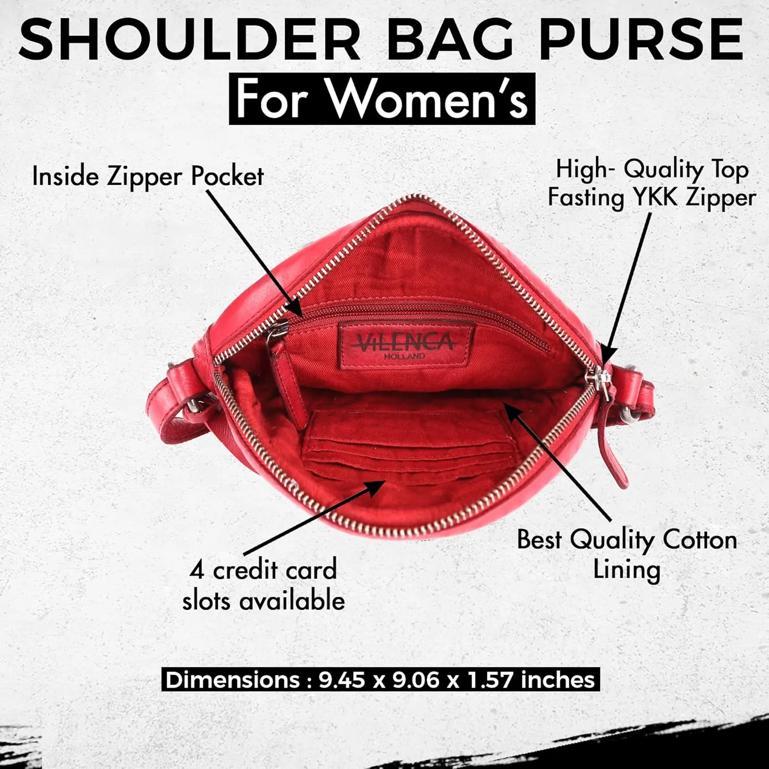 Genuine Leather Round Crossbody Bags For Women, Sling Bag For Women Crossbody Purse Trendy Casual