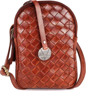 Genuine Leather Small Leather Crossbody Bags For Women Cell Phone Purse With Adjustable & Detachable Strap