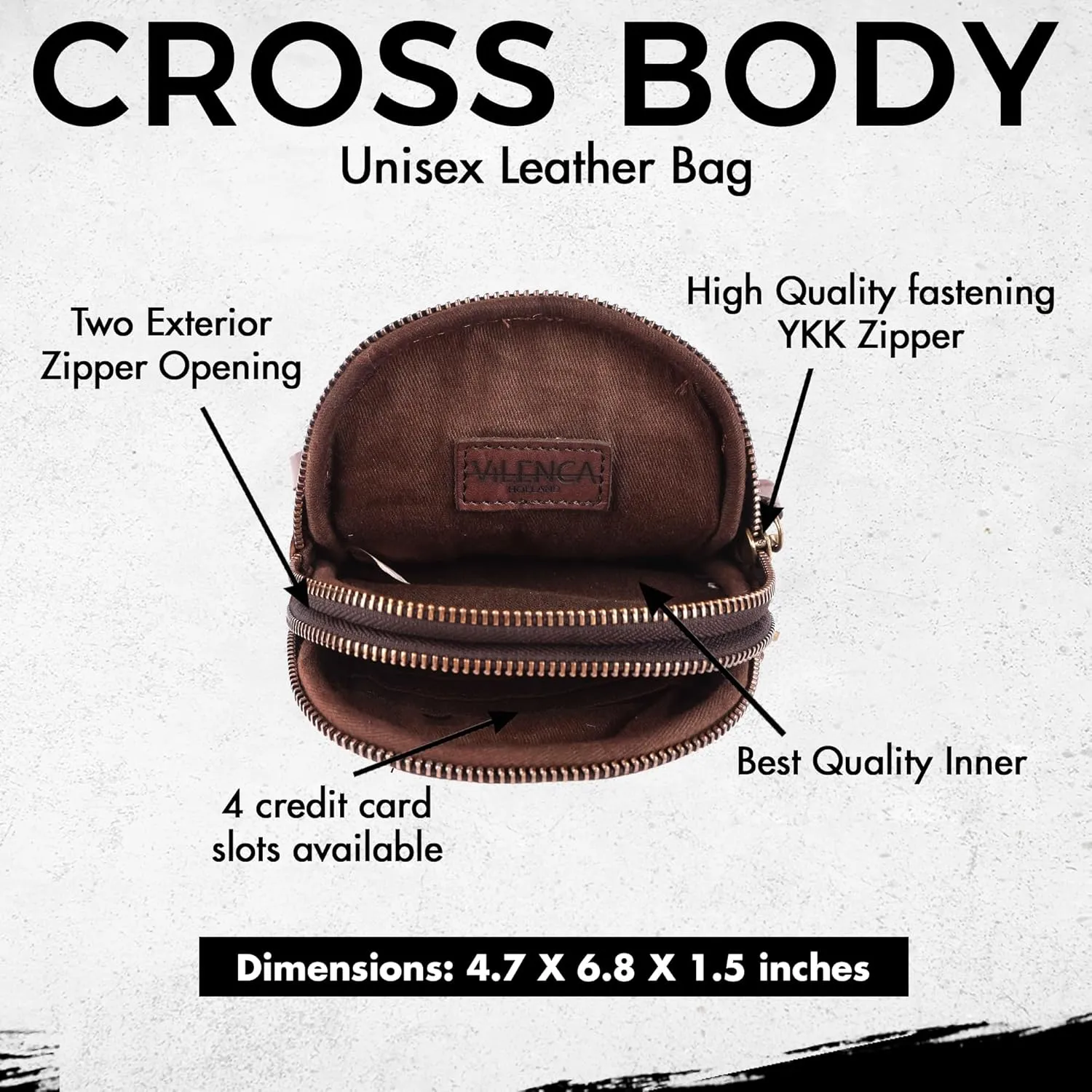 Genuine Leather Small Leather Crossbody Bags For Women Cell Phone Purse With Adjustable & Detachable Strap
