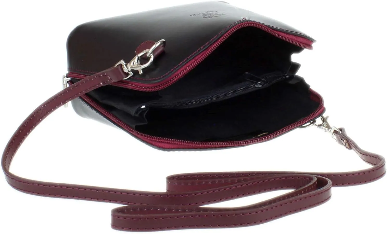 Girly HandBags Leather Snake Skin Rigid Cross Body Shoulder Bag