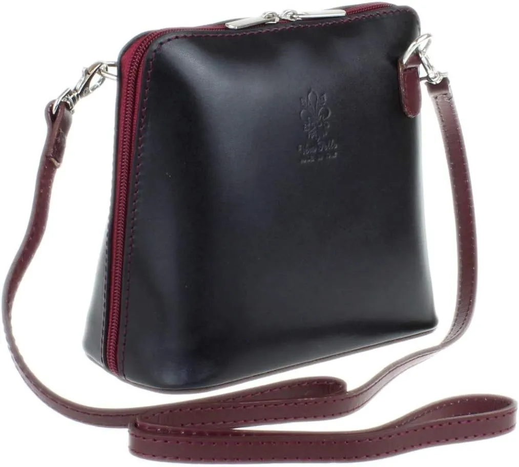 Girly HandBags Leather Snake Skin Rigid Cross Body Shoulder Bag
