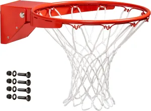 Goalrilla Heavy-Weight Pro-Style Breakaway Basketball Flex Rim with All-Weather Nylon Net and Powder-Coated Rim and Stainless Steel