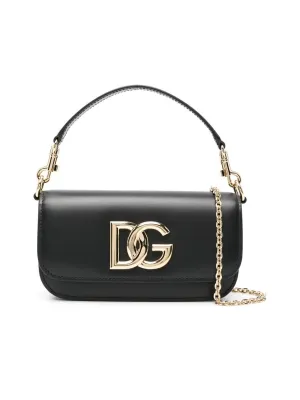 Grained Texture Leather Shoulder Bag