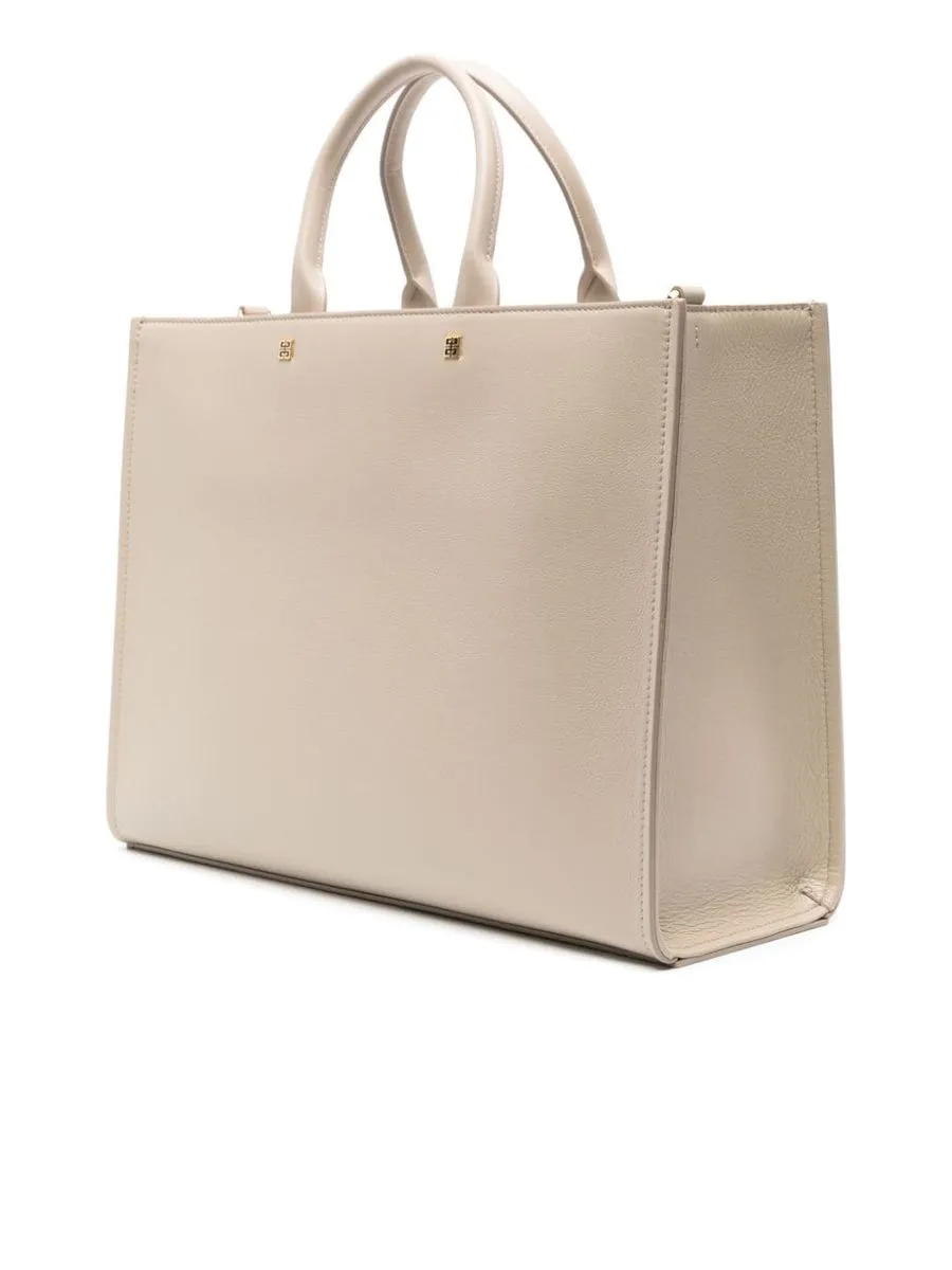 Grained Texture Shopper With Detachable Strap