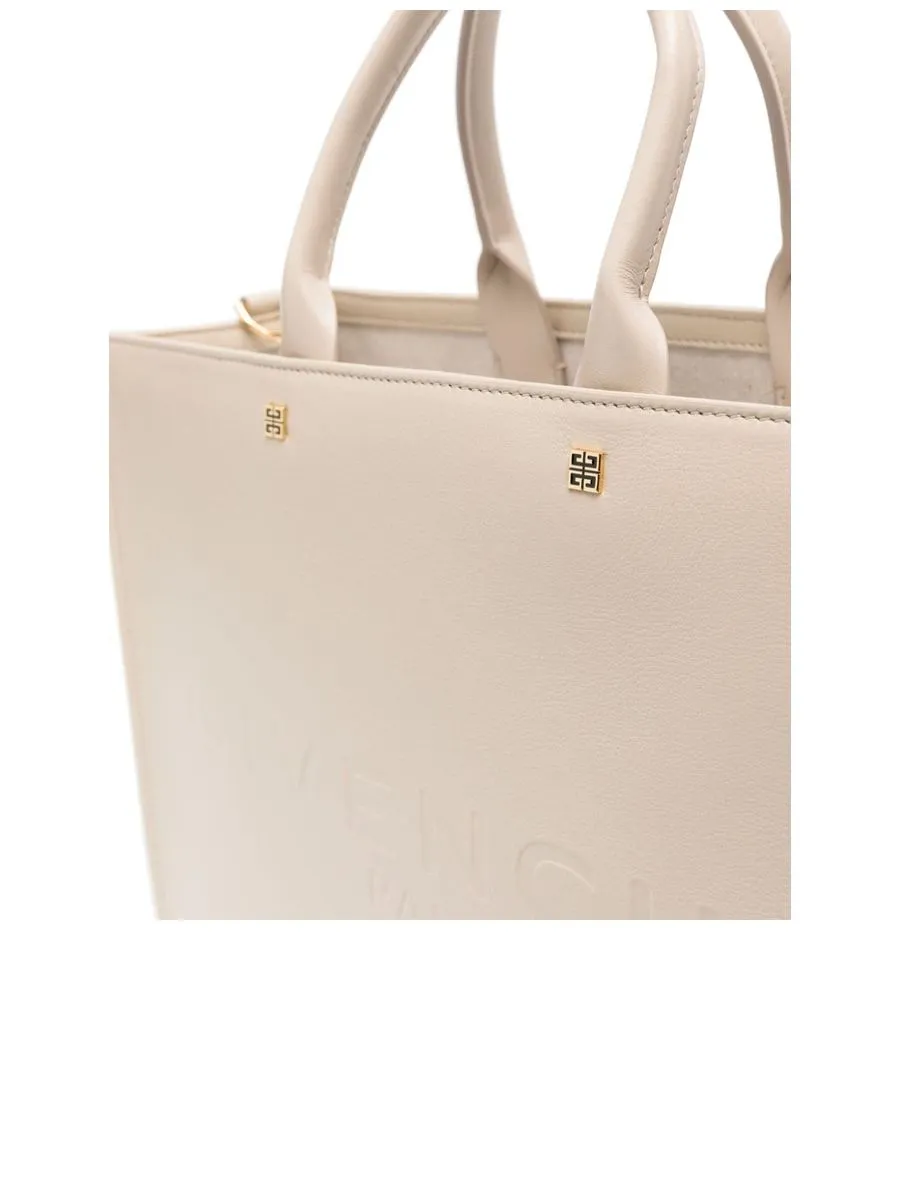 Grained Texture Shopper With Detachable Strap