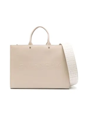 Grained Texture Shopper With Detachable Strap