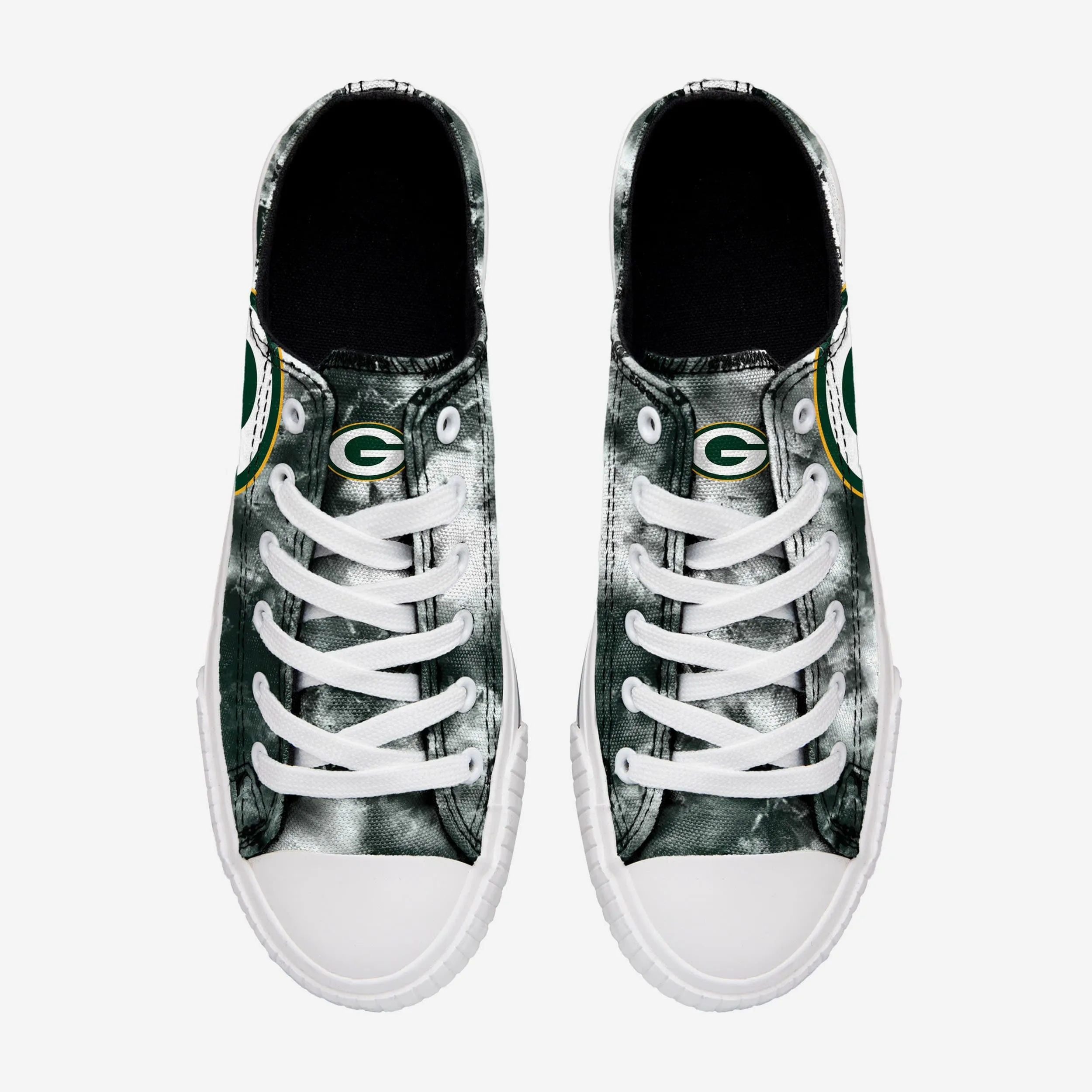 Green Bay Packers Womens Low Top Tie-Dye Canvas Shoe