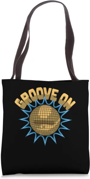Groove On Vintage 70’s Dancing Retro Dance Music Tote Bag
