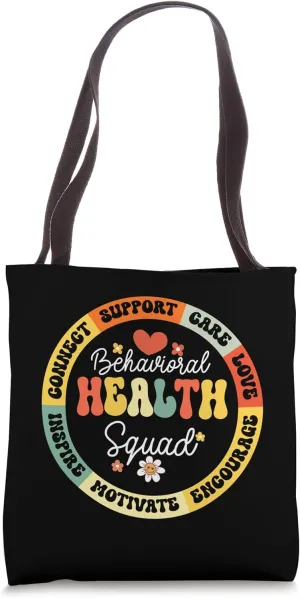 Groovy Behavioral Health Squad Specialist Behavior Analyst Tote Bag