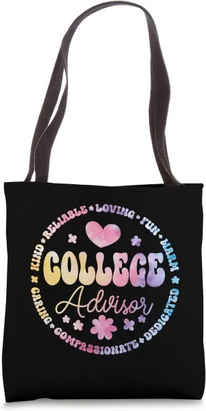 Groovy College Advisor Appreciation Week Back to School Tote Bag