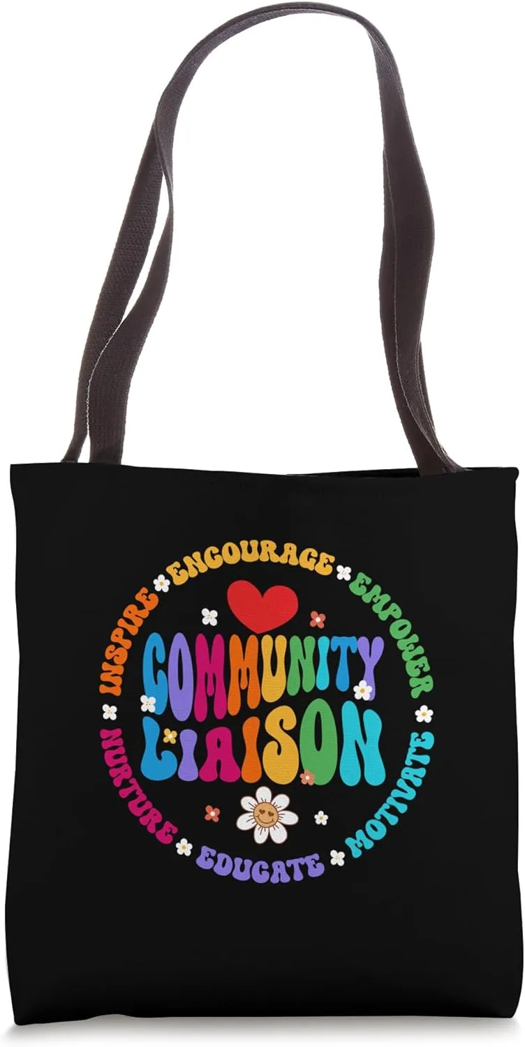 Groovy Community Liaison Occupation Work School Tote Bag
